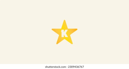 
Letter K initial logo concept inside star symbol or stamp.
can be used as a product icon, various business and artistic activities,

very simple, modern and straight to the point