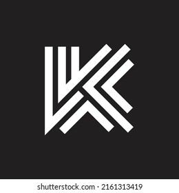plantilla de vector de icono de logotipo inicial de letra K