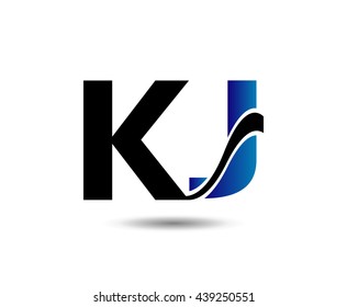 Letter K and J logo
