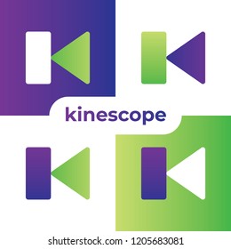 Letter K Kinescope Set Icon