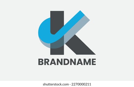 Letter K or KJ logo icon design template elements. Initial k or kj letter for creative web design template.