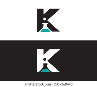 Letter K Lab Logo Template Design Vector, Emblem, Design Concept, Creative Symbol, Icon