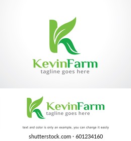 Letter K Leaf Logo Template Design Vector