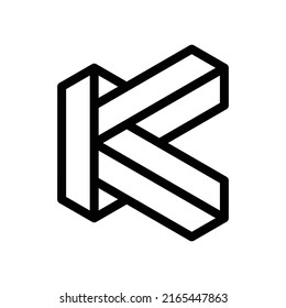Letter K Line Business Logo Design