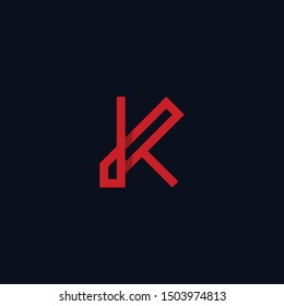 Letter K Line Creative Modern Logo