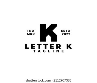 Letter K with little house silhouette logo concept vector illustration