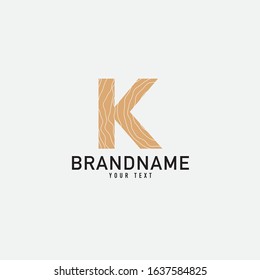 Letter K logo abstract. simple elegant design