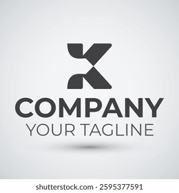 Letter K Logo arrow Design Icon Template