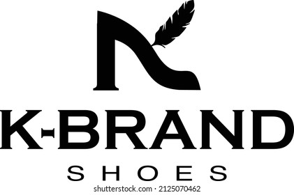 letter k logo brand shoes