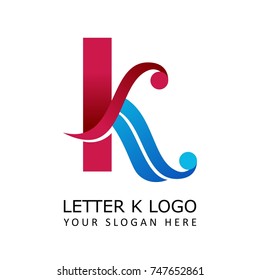 letter k logo carving