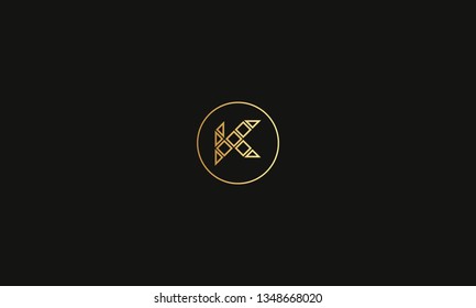 LETTER K LOGO WITH CIRCLE FRAME FOR LOGO DESIGN OR ILLUSTRATION USE