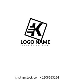 letter K logo concept