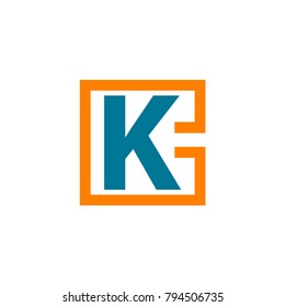 letter k logo concept