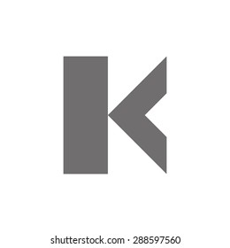 Letter K Logo Concept Icon. Vector