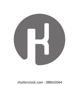 Letter K Logo Concept Icon. Vector