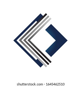 letter K logo concept overlapping line element icon and template