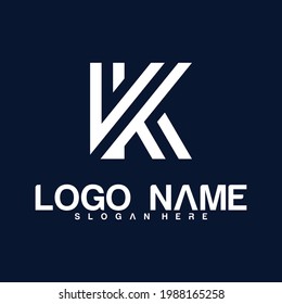 Letter K logo creative. icon design template