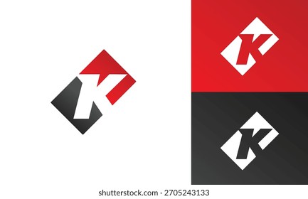 Letter-K-Logo mit kreativer, moderner Business-Typografie-Vektorvorlage.	
