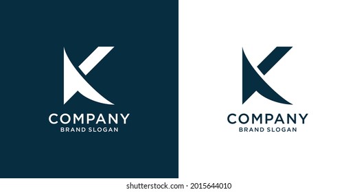 Letter K logo with creative unique concept Premium Vector part 3
