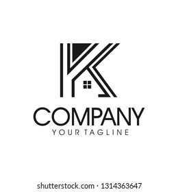 Letter K logo design