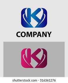 Letter K logo design 

