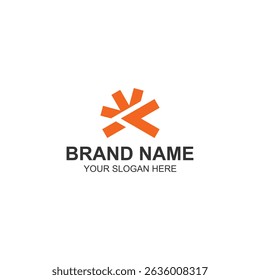 Letra K Diseño de logo para negocios o identidad de marca con Ilustración vectorial creativa