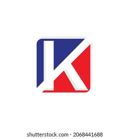 Letter K logo design concept template