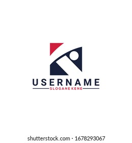 letter k logo design creative vector