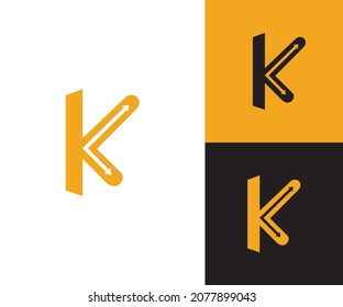 letter k logo design eps fotmat