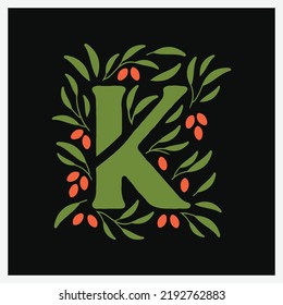 letter K logo design for Luxury, Restaurant, Royalty, Boutique, Cafe, Hotel, Heraldic, Jewelry, Fashion and other vector illustration
