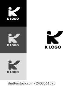 Letter K Logo Design Minimalist Logo