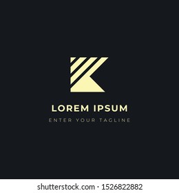 Letter K Logo Design, Premium Icon With Concept Initials K.
