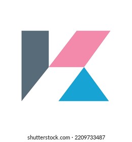 Letter K logo design for real estate company