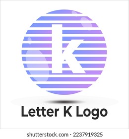 diseño del logotipo de letra K con forma