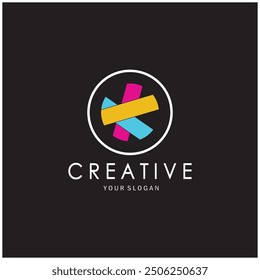 El diseño del logotipo de la letra K es simple, elegante, moderno, único y lujoso. Logo para tarjetas de visita, empresas, empresas, moda y marcas, oficinas