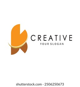 The letter K logo design is simple, elegant, modern, unique and luxurious. Logo for business cards, business, companies, fashion and brands, offices