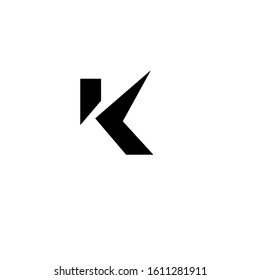 letter k logo design template sign