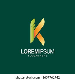 letter k logo design and template