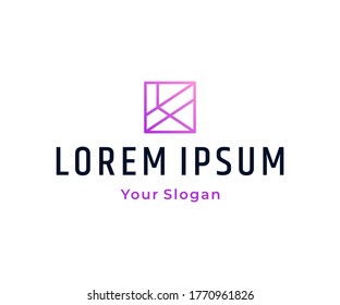 Letter K logo design template
