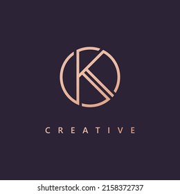 Letter K logo design Logo template  Creative K logo vector symbol