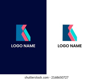 letter k logo design template