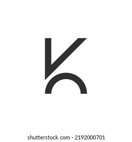 Letter K Logo Design Template. Minimalist Business Logo.