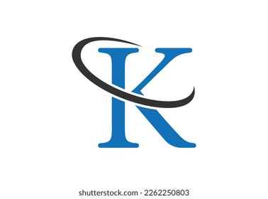 Letter K logo design template, Vector illustration