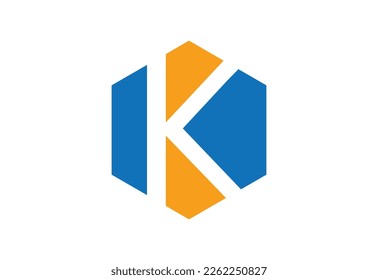 Letter K logo design template, Vector illustration