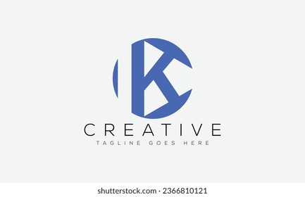 Letter K logo design template vector illustration