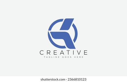 Ilustración vectorial de diseño de logotipo K de carta