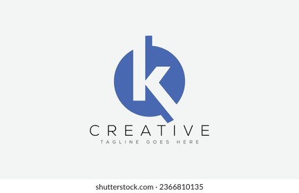 Letter K logo design template vector illustration