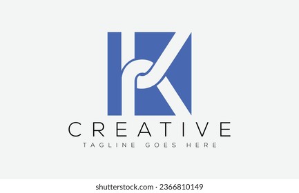 Ilustración vectorial de diseño de logotipo K de carta