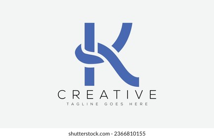 Letter K logo design template vector illustration