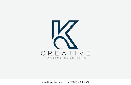 Letter K logo design template vector illustration